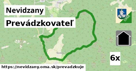 prevádzkovateľ v Nevidzany