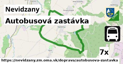 Autobusová zastávka, Nevidzany, okres ZM