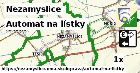 Automat na lístky, Nezamyslice