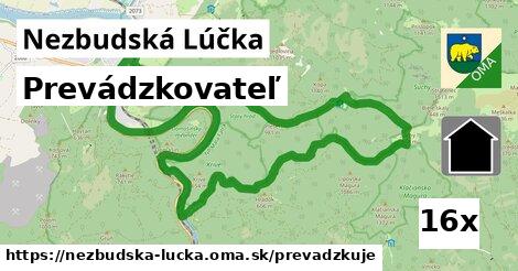 prevádzkovateľ v Nezbudská Lúčka