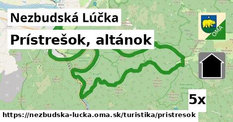 Prístrešok, altánok, Nezbudská Lúčka