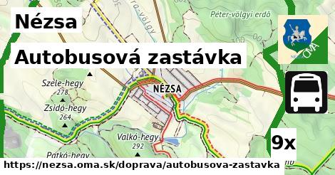 Autobusová zastávka, Nézsa