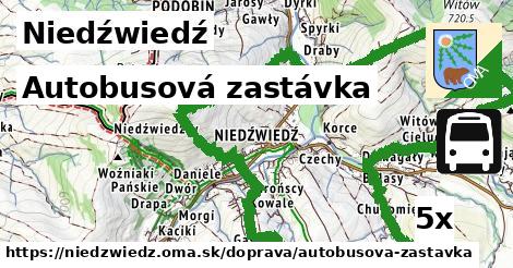 autobusová zastávka v Niedźwiedź