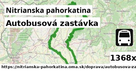 Autobusová zastávka, Nitrianska pahorkatina