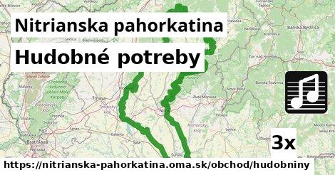 Hudobné potreby, Nitrianska pahorkatina