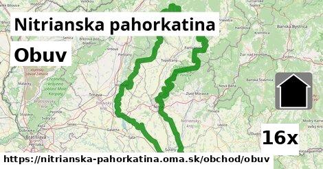 Obuv, Nitrianska pahorkatina