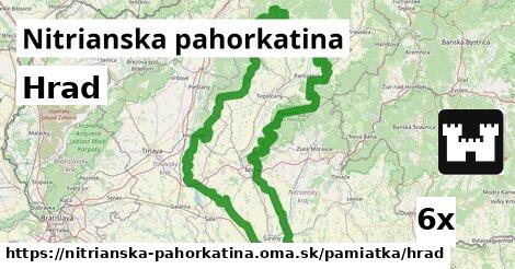 Hrad, Nitrianska pahorkatina