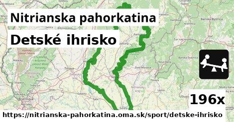 Detské ihrisko, Nitrianska pahorkatina