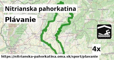 Plávanie, Nitrianska pahorkatina