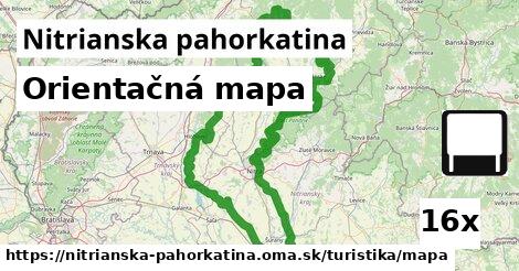 Orientačná mapa, Nitrianska pahorkatina