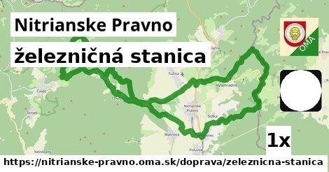 železničná stanica, Nitrianske Pravno