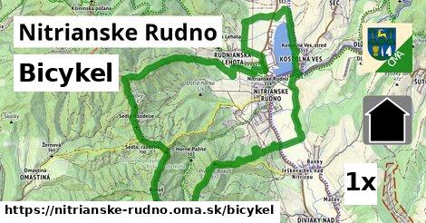 bicykel v Nitrianske Rudno