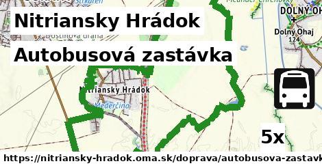 Autobusová zastávka, Nitriansky Hrádok