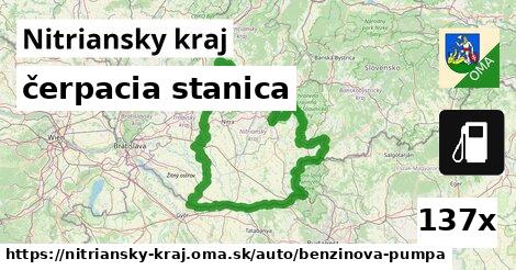 čerpacia stanica, Nitriansky kraj