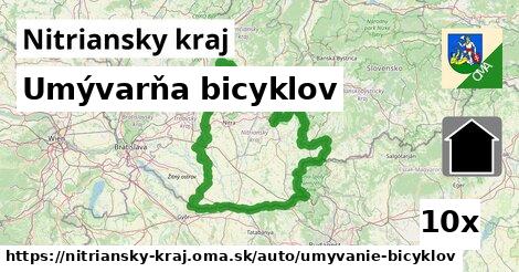 Umývarňa bicyklov, Nitriansky kraj