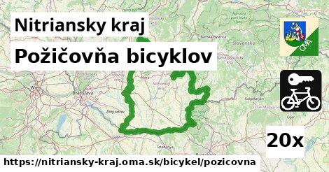 Požičovňa bicyklov, Nitriansky kraj