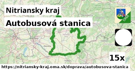 Autobusová stanica, Nitriansky kraj