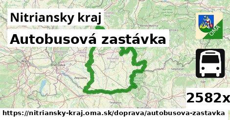 Autobusová zastávka, Nitriansky kraj