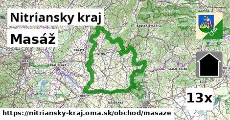 Masáž, Nitriansky kraj