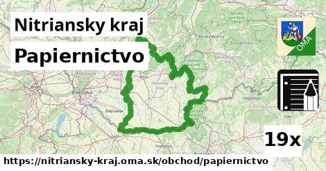 Papiernictvo, Nitriansky kraj