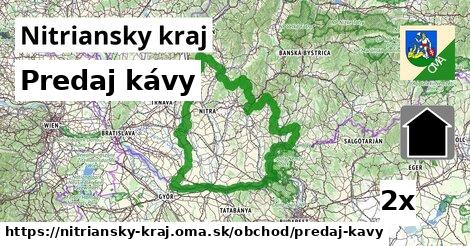 Predaj kávy, Nitriansky kraj