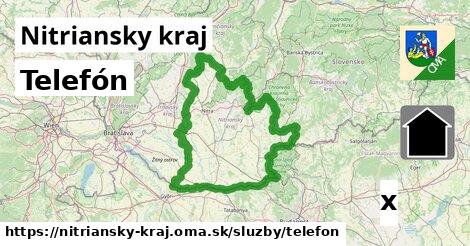 Telefón, Nitriansky kraj