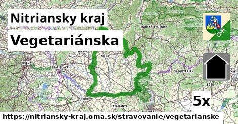 Vegetariánska, Nitriansky kraj