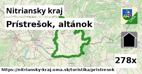 Prístrešok, altánok, Nitriansky kraj