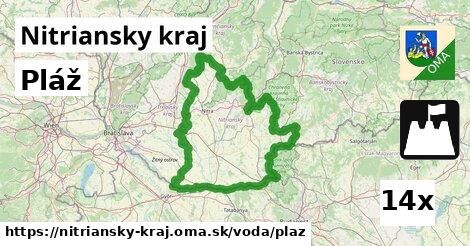 Pláž, Nitriansky kraj