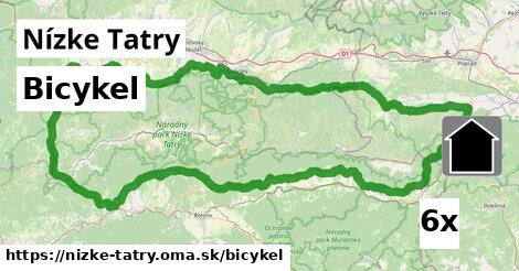 bicykel v Nízke Tatry