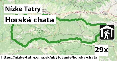 Horská chata, Nízke Tatry