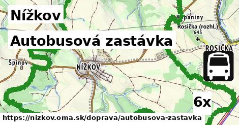 Autobusová zastávka, Nížkov