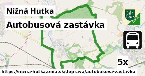 Autobusová zastávka, Nižná Hutka