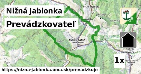 prevádzkovateľ v Nižná Jablonka