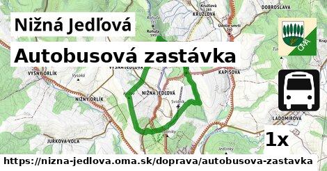 autobusová zastávka v Nižná Jedľová