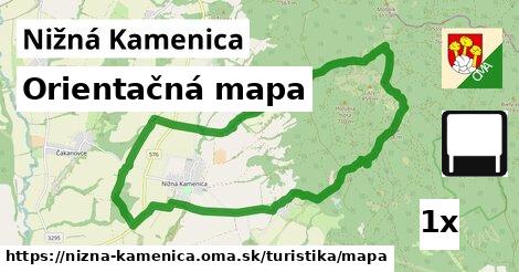 Orientačná mapa, Nižná Kamenica