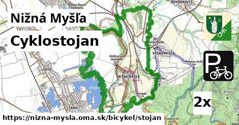 cyklostojan v Nižná Myšľa