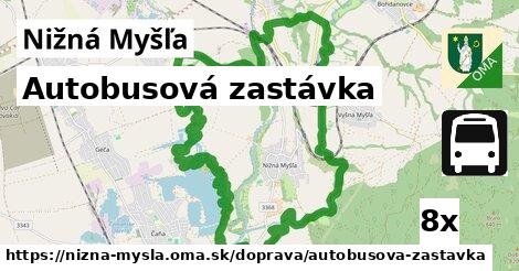 Autobusová zastávka, Nižná Myšľa