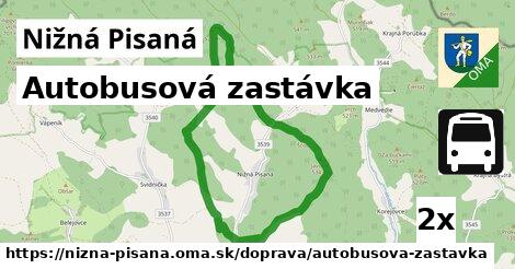 Autobusová zastávka, Nižná Pisaná