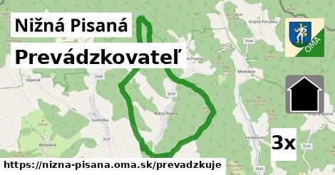 prevádzkovateľ v Nižná Pisaná