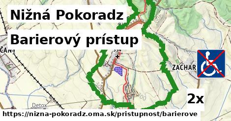 barierový prístup v Nižná Pokoradz