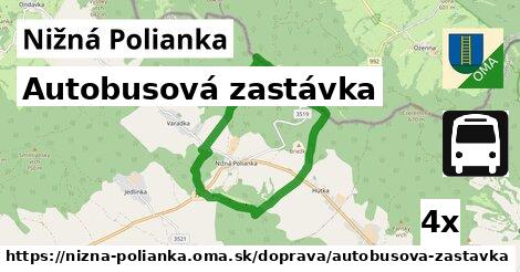 Autobusová zastávka, Nižná Polianka