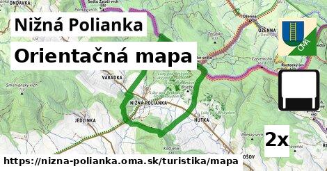 Orientačná mapa, Nižná Polianka