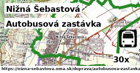 Autobusová zastávka, Nižná Šebastová