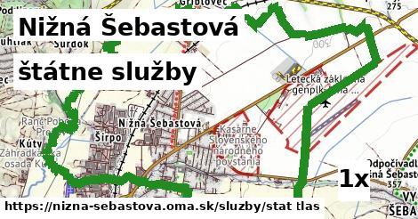 štátne služby, Nižná Šebastová