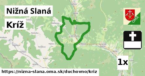 Kríž, Nižná Slaná