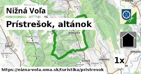 Prístrešok, altánok, Nižná Voľa