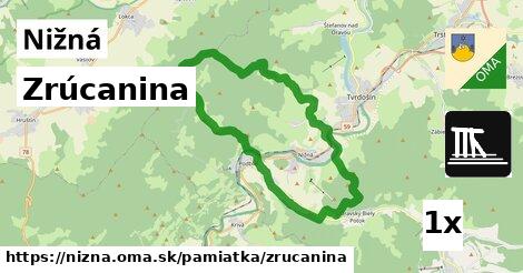 Zrúcanina, Nižná