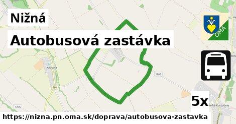 Autobusová zastávka, Nižná, okres PN