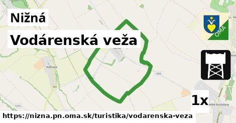 vodárenská veža v Nižná, okres PN